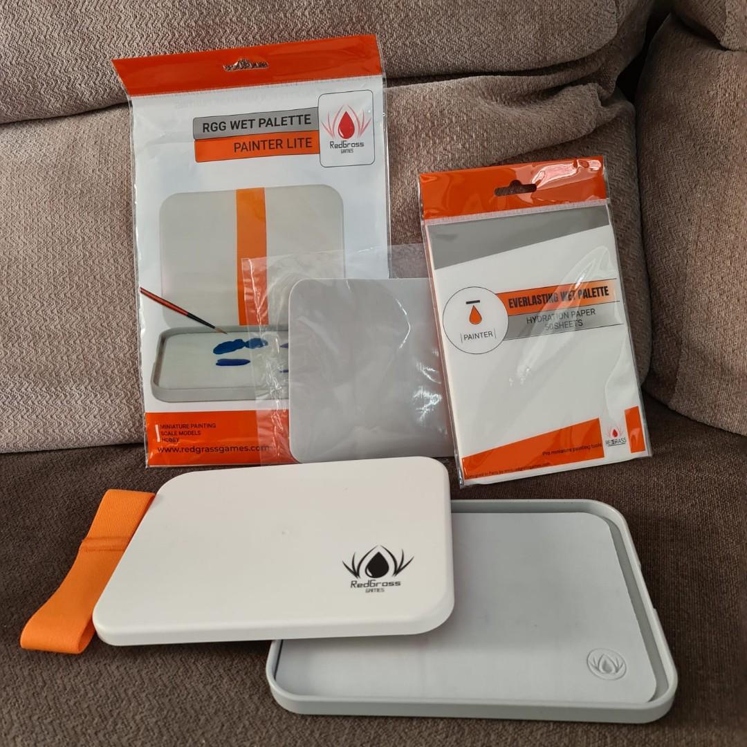 Redgrass everlasting wet palette n Glass Palette Painter Lite, Hobbies