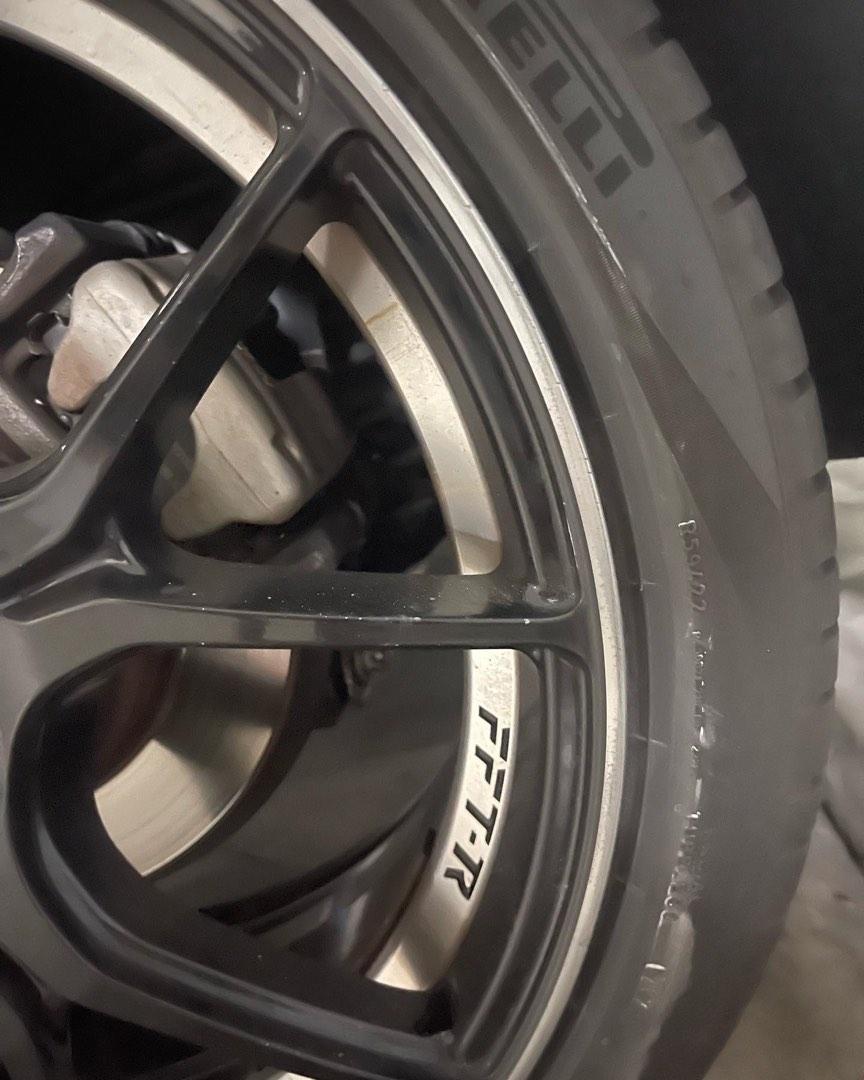 RIM CALIPER SPRAY WITH 2K LACQUER! KERB RASH REPAIR STOCK ALLOY RIMS