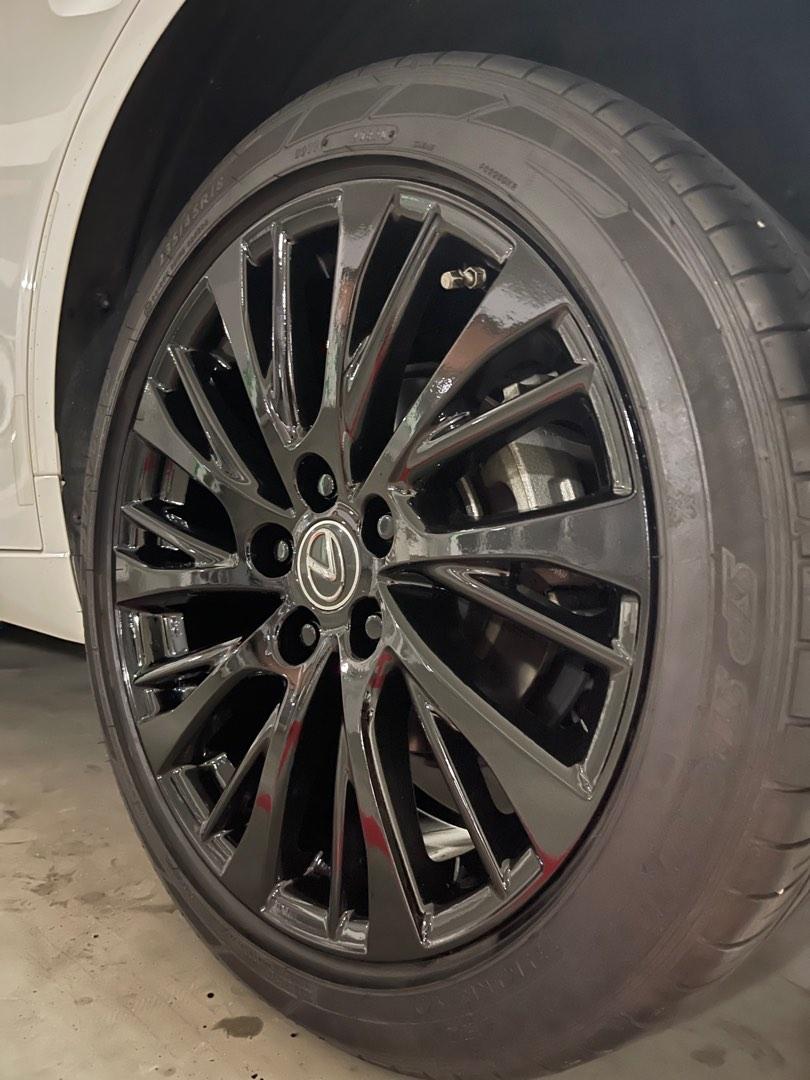 RIM CALIPER SPRAY WITH 2K LACQUER! KERB RASH REPAIR STOCK ALLOY RIMS