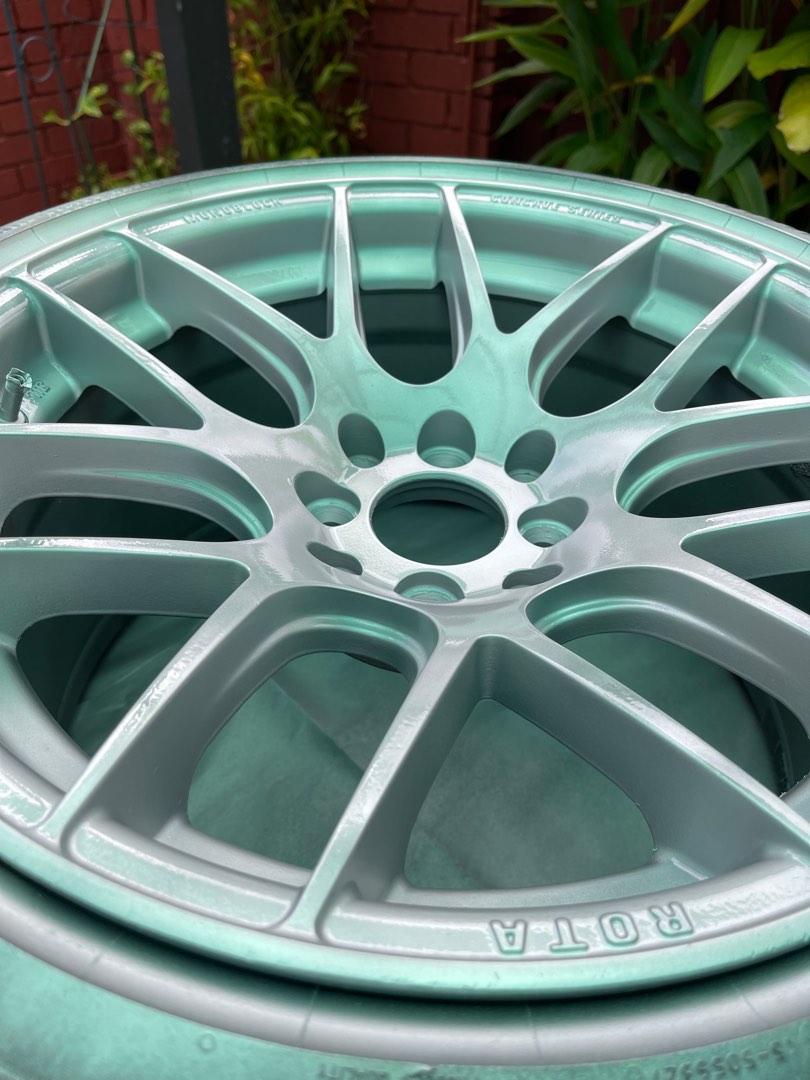 RIM CALIPER SPRAY WITH 2K LACQUER! KERB RASH REPAIR STOCK ALLOY RIMS