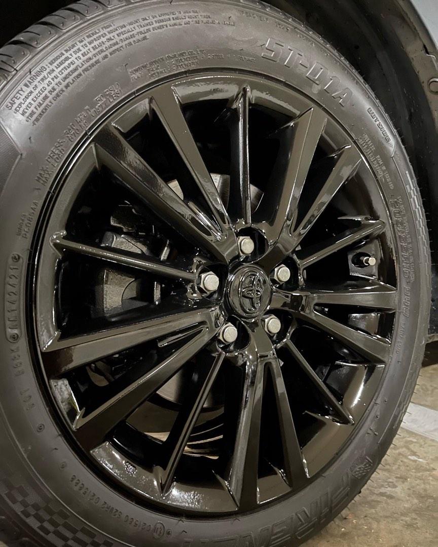 RIM CALIPER SPRAY WITH 2K LACQUER! KERB RASH REPAIR STOCK ALLOY RIMS