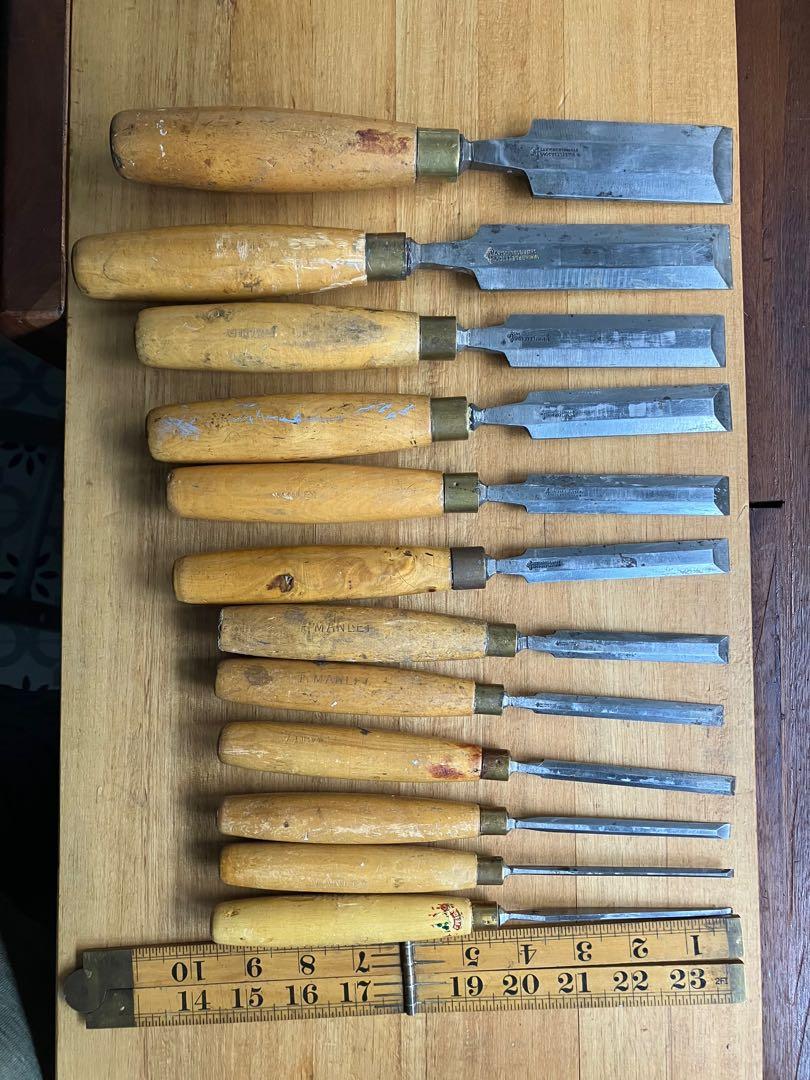 Set of 14 Marples chisels gouges, Furniture & Home Living, Home