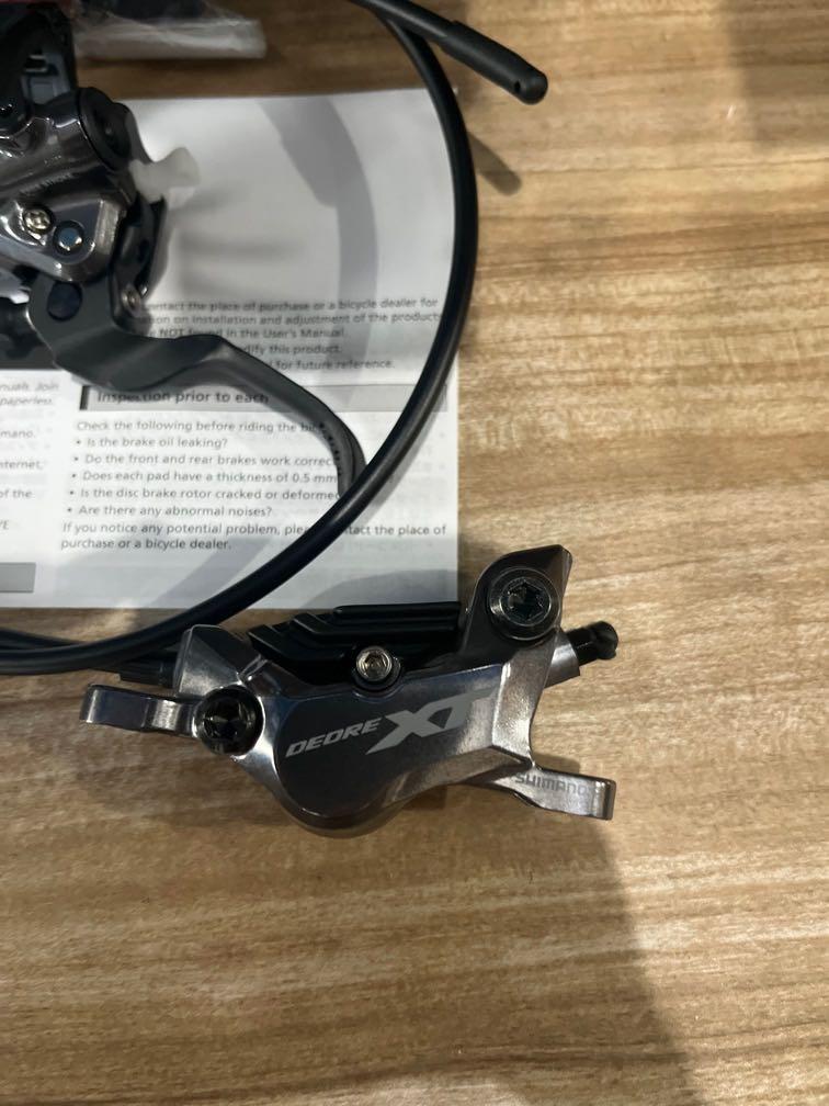 Shimano XT M8120 4 piston hydraulic brakes, Sports Equipment, Bicycles