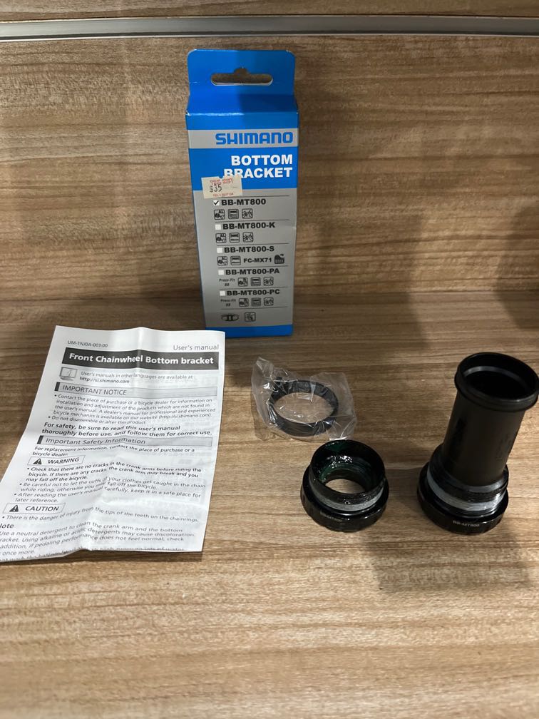 thumbnail image 2 of Shimano XT BB-MT800 Bottom Bracket - Hollowtech II, BSA Threaded (68/73mm) 2 of 14