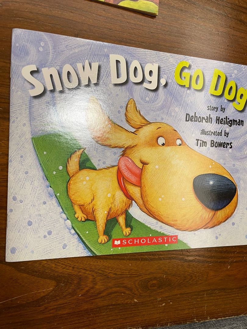 3 storybooks Snow dog, Go dog; Boom Chicka Rock; No David, 興趣及遊戲, 書本