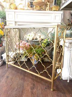 Sold separately- mirrored top gold motif console table