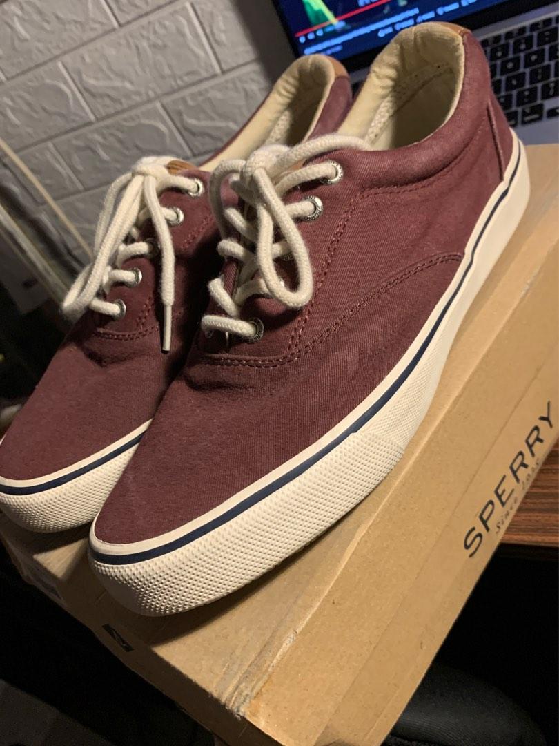 Sperry Striper LL CVO Burgundy Sz 9.5 M Authentic (Category: Sneakers) located in Bacoor. Submitted by forkandknife (Listing ID 1179474784, Image 2). Description: ❗️Can avail Discounts if bundled both Sperry pairs from my listings!❗️ Sperry Striper LL CVO Burgundy/Maroon/Bordeaux/Wine Authentic Preloved sneakers up for sale! This was also bought long ago and have been used twice! Measurements: Size: 9.5 Mens US RFS: Decluttering I don’t accept re