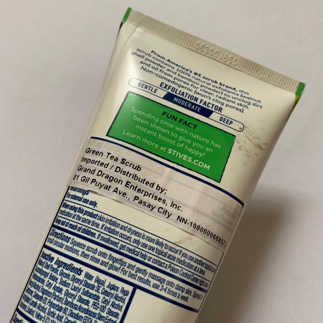 St. Ives Green Tea and Bamboo Scrub (Category: Face Care) located in Cainta. Submitted by saykiaraaaaaaaa (Listing ID 1179580025, Image 2). Description: RFS: I have way too many St. Ives products • Brand new • MOP: GCash and BPI Message me for more details! 🥰 .