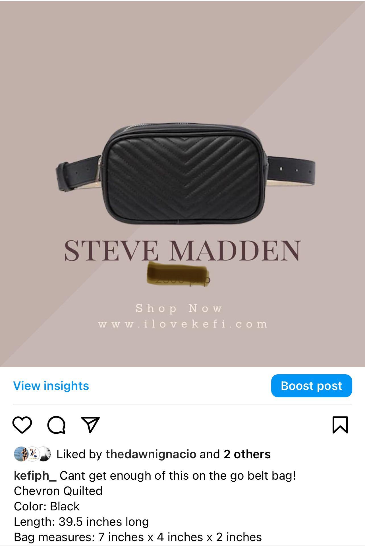 Steve madden deals chevron belt bag