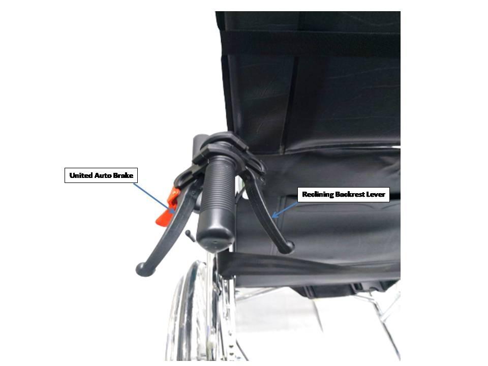 Sunshine NW Reclining Detachable Wheelchair N Series Detachable Elevating Legrest Detachable