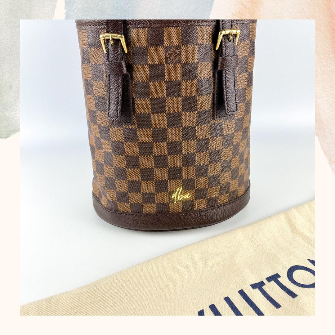 Vintage Louis Vuitton Damier Ebene Marais PM Bucket Bag SP0040