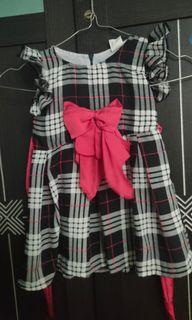 Tartan dress super manis brand Hipo baby