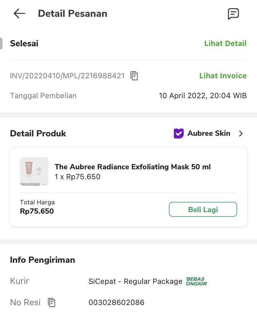 The Aubree Radiance Exfoliating Mask, Kesehatan & Kecantikan, Kulit