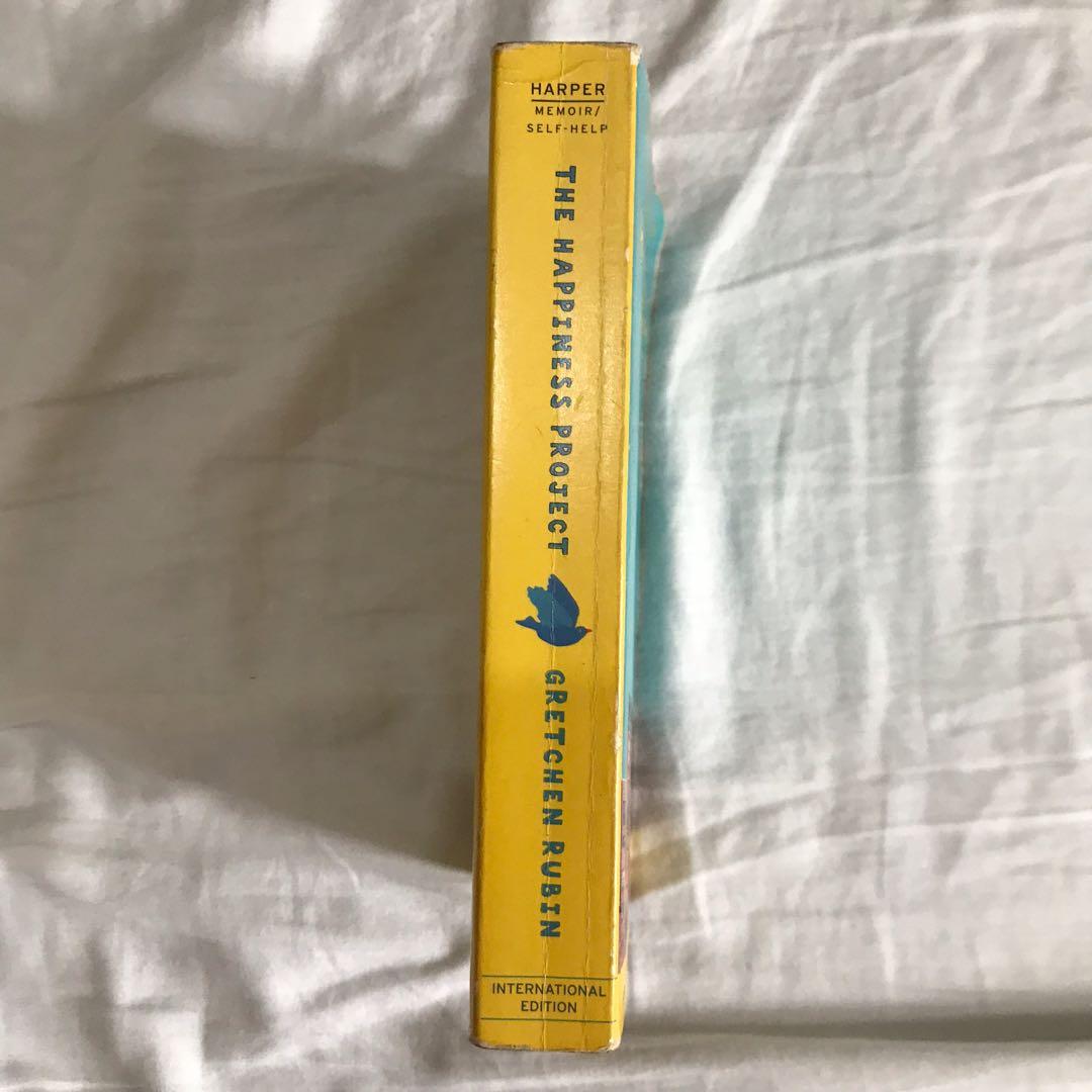 The Happiness Project by Gretchen Rubin (Category: Storybooks) located in Manila. Submitted by secondspringcloset (Listing ID 1179515255, Image 3). Description: 🌲 Description 🌲 - Self-help memoir - Shows signs of usage (see photos) - Great read 🌲 Shipping🌲 - Grab/Lalamove/Ninjavan 🌲 Mode of Payment 🌲 - GCash 🌲 Reminder 🌲 - Student seller so please be patient :> - Buyers pay for shipping fee - Reservation is only valid for 24 hours.