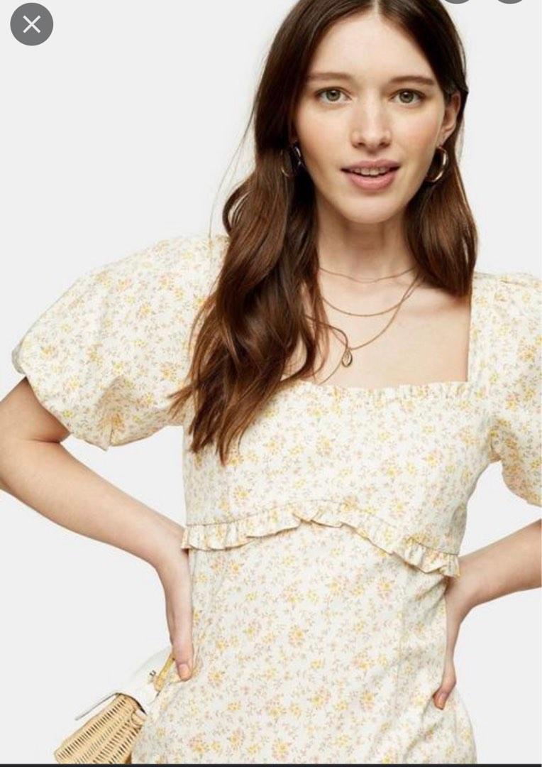 Topshop floral cheap tea dress