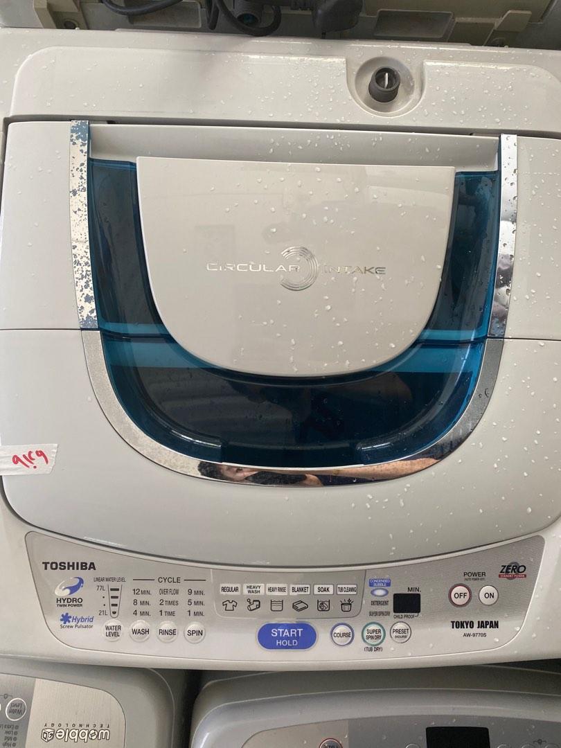 Toshiba 9KG Circular Intake Top Loading Washing Machine, TV & Home
