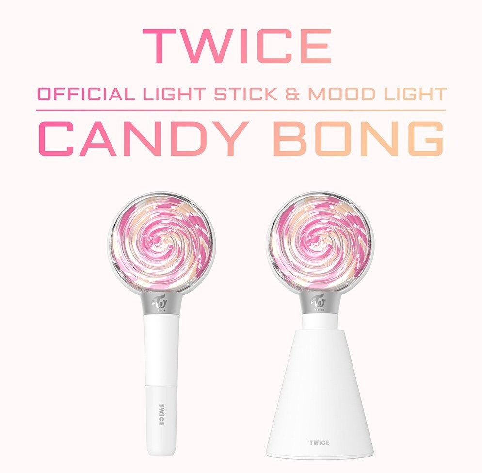 TWICE Official Pen Light CANDY BONG Mood Light LIGHT STICK Pink Live goods  Used