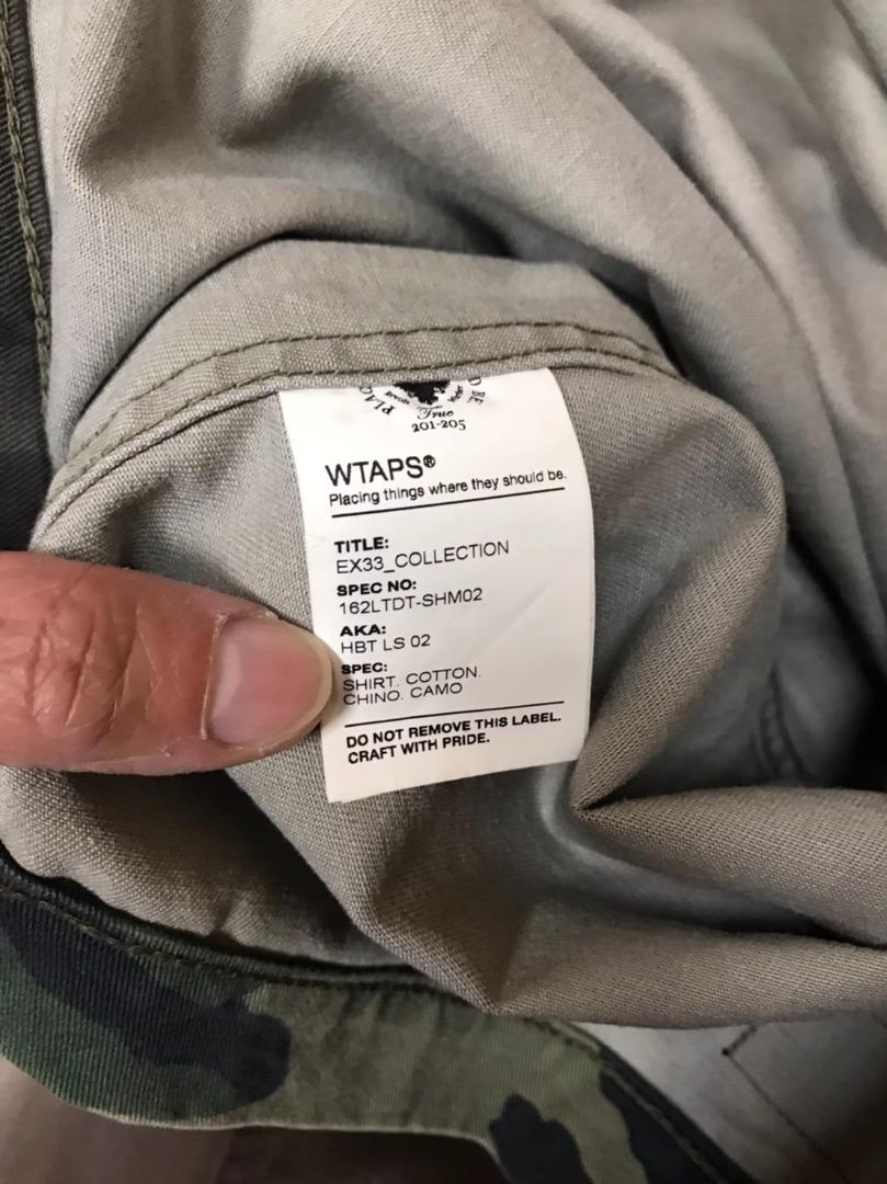 UNIQUE｜二手美品 WTAPS 16AW 162LTDT-SHM02 SHIRT 迷彩HBT襯衫