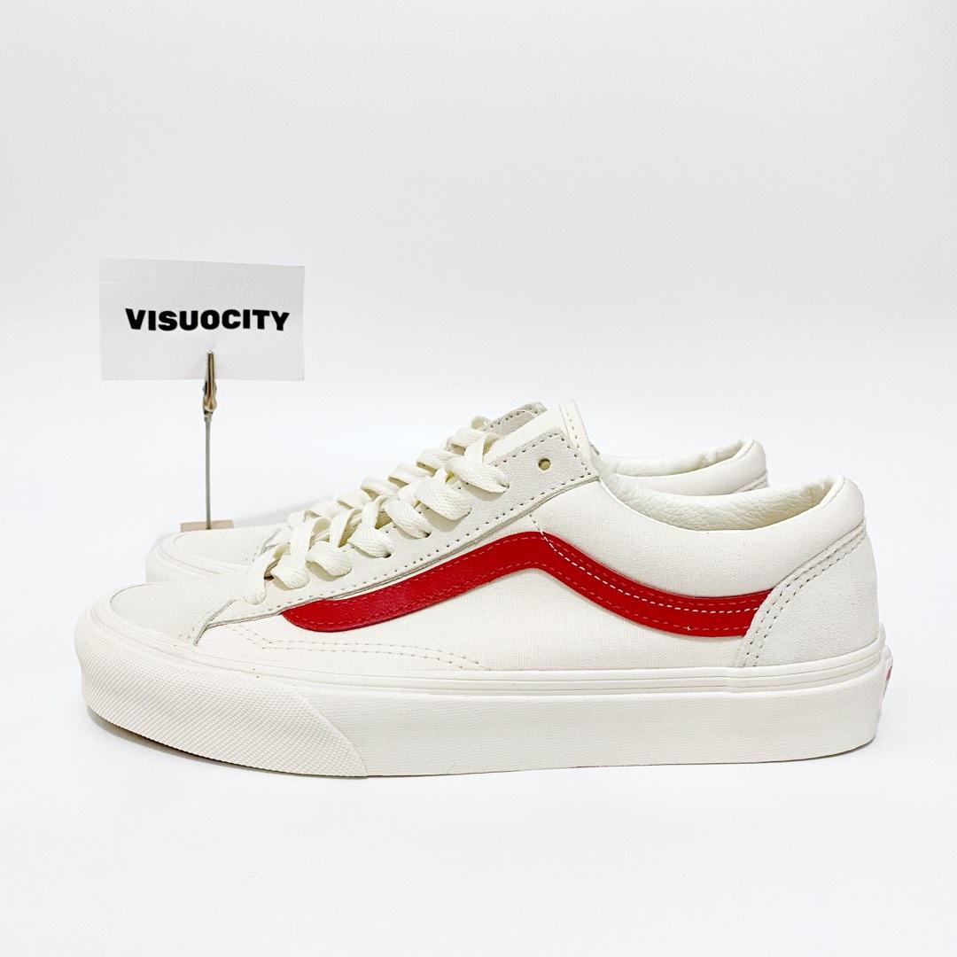 All red on sale low top vans