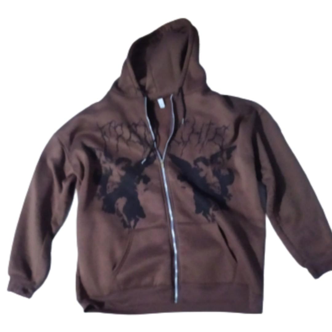 Emo zip sales up hoodies