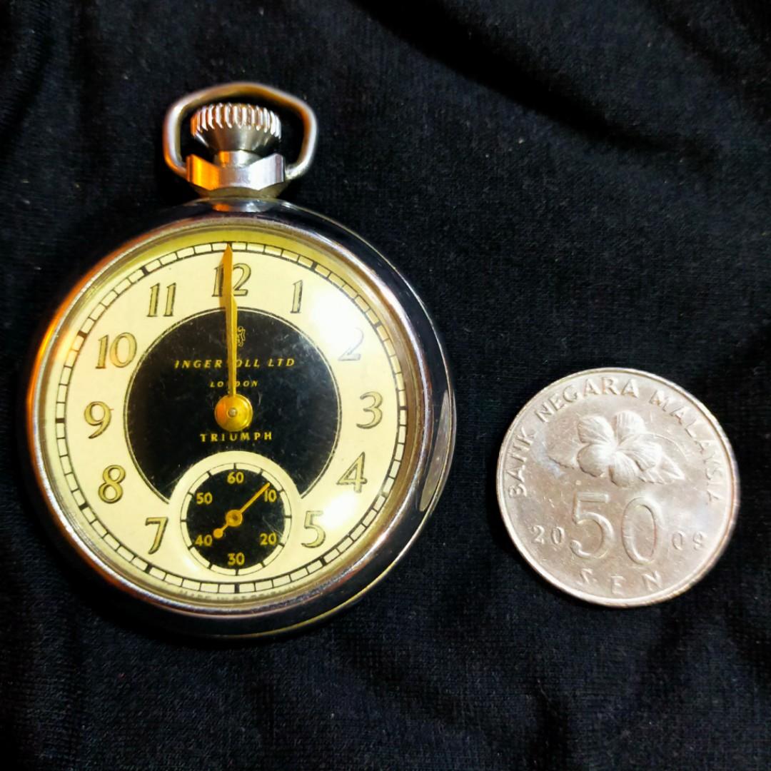 Ingersoll triumph pocket watch value deals