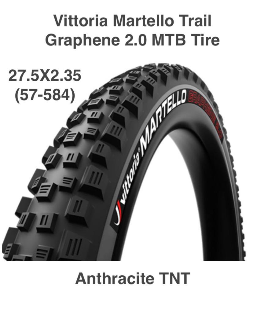 Pneu VITTORIA MARTELLO TRAIL 29x2.40 4C Graphene 2.0 Tubeless Ready Souple Noir
