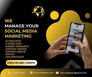 We manage your social media marketing