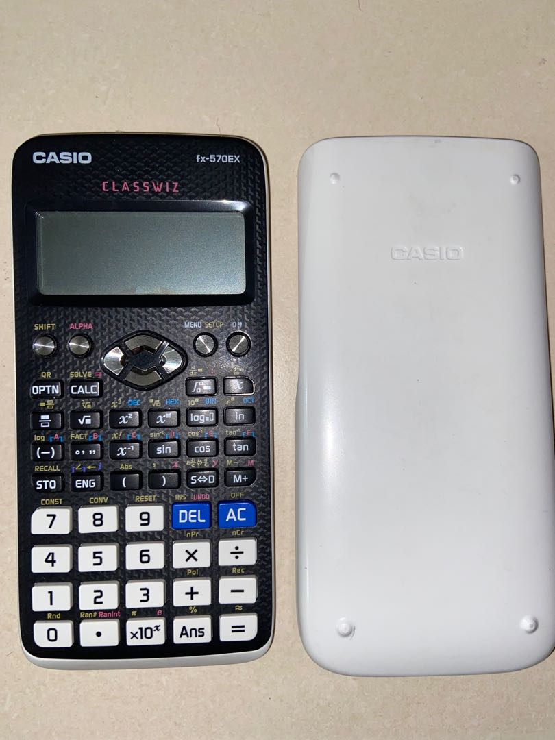 White Casio Scientific Calculator Classwiz fx 570EX Hobbies