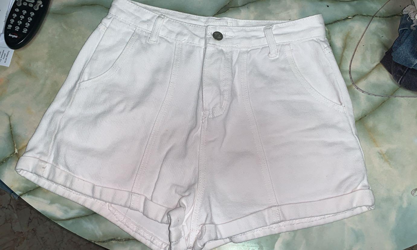 White denim new arrivals shorts women