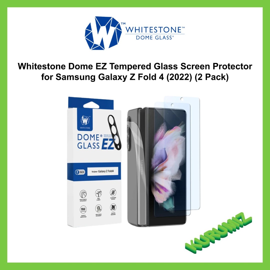 Whitestone Dome EZ Tempered Glass for Galaxy Z Fold 4 (2022), Mobile