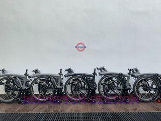 [Reduced!] P Line Urban Low Mid Brompton (S4L M4L S4R M4R) Storm Grey Midnight Black BNIB Foldable Bicycle Bike (Metallic) C Line Available