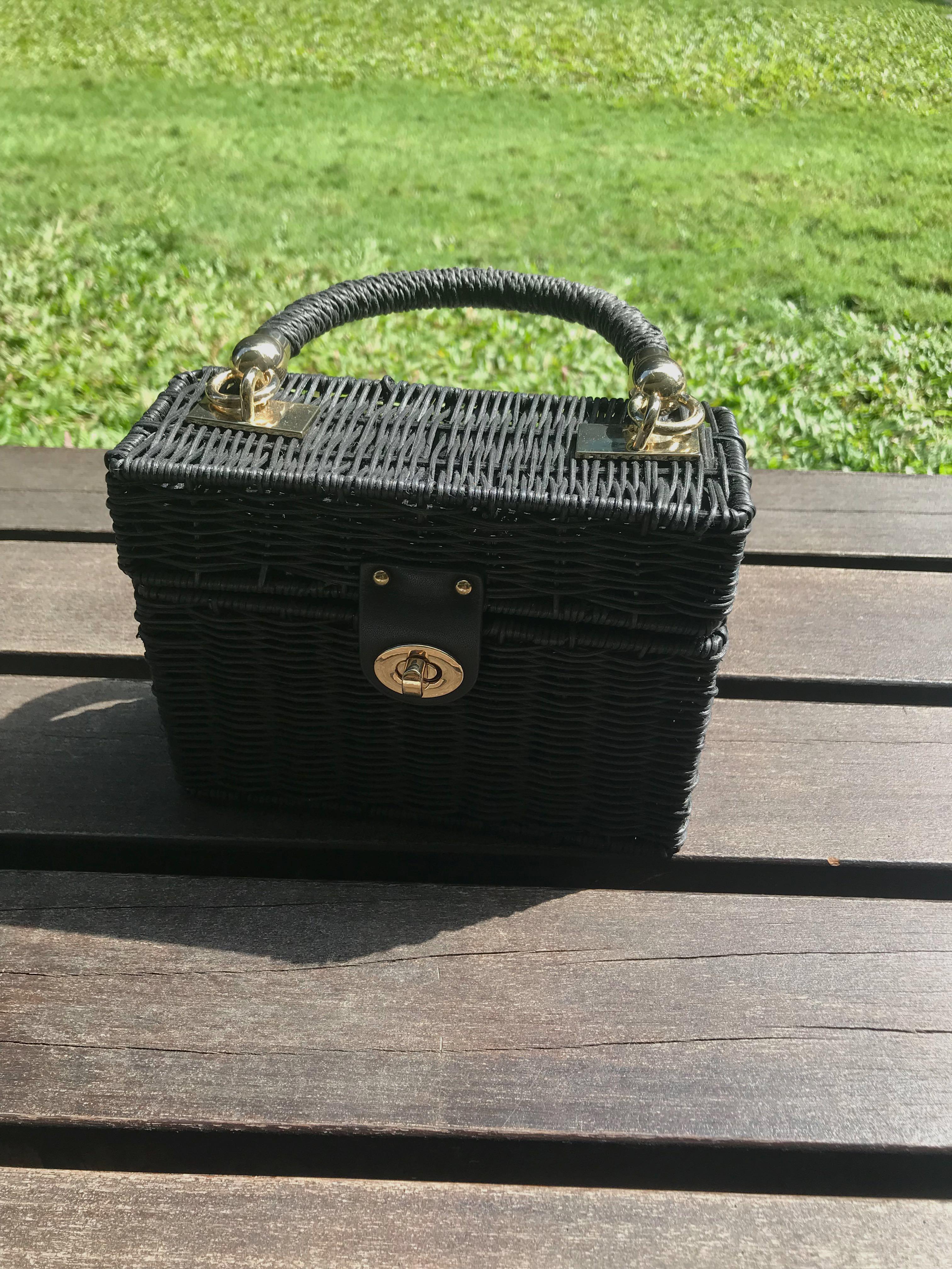 Zara Miniaudière Bag With Braided Handle, Women's Fashion, Bags