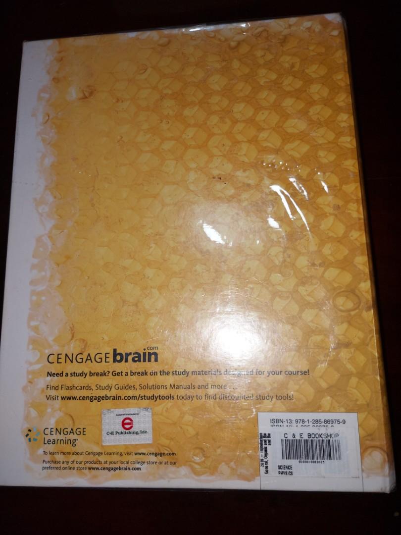 11th ed. Bettelheim Introduction to General, Organic, and Biochemistry (Category: Textbooks) located in Bacoor. Submitted by denj119 (Listing ID 1176233291, Image 2). Description: Good as new. This was the prescribed book for the biochemistry course of UST Medtech. -No highlights or dents -Has plastic cover for protection.