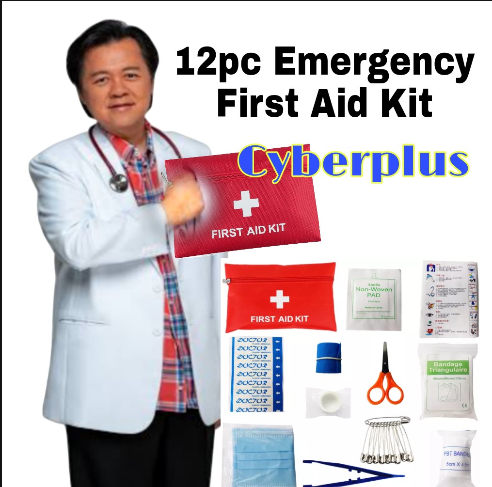 12Piece Emergency First Aid Kit Pouch, Health & Nutrition, Medical