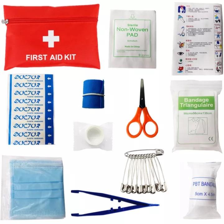 12-Piece Outdoor Emergency First Aid Kit Pouch (Category: Medical Supplies & Tools) located in Manila. Submitted by emil_online_shop (Listing ID 1176221940, Image 2). Description: 12-Piece Outdoor Emergency First Aid Kit Pouch Features & details Material: Made of Nylon fabric,waterproof ,lightweight,Take it anywhere. Compact This Survival Kit is perfect for traveling - at 20 x 14cm/7.9 x 5.5in it will fit in any glove box or bug out bag. Striking
