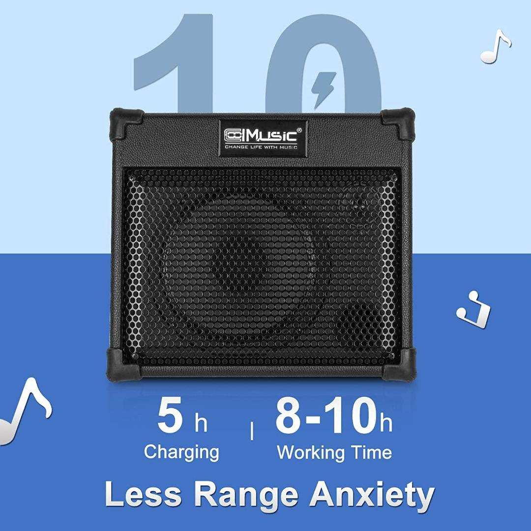 2008) Acoustic Guitar Amplifier, 40 Watt Portable Rechargeable Acoustic Electric Amp for Guitar