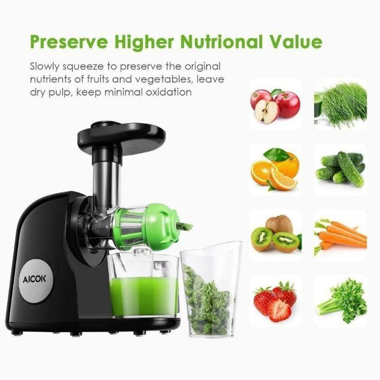 Aicok juicer slow masticating juicer outlet extractor