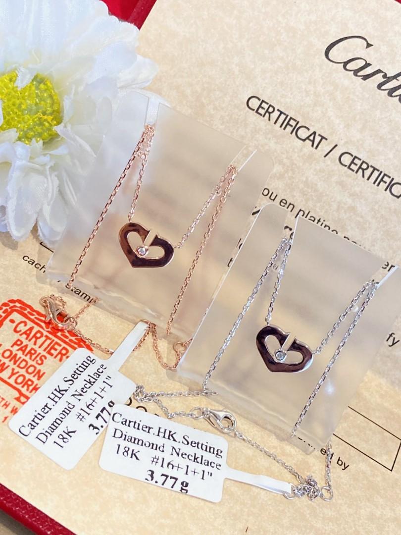 Cartier necklace heart sales