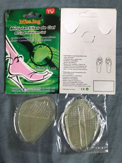 ［包郵］原色前半截矽膠鞋墊 男女透氣前半掌原色無漂白半碼墊（1對裝）64168405576579110