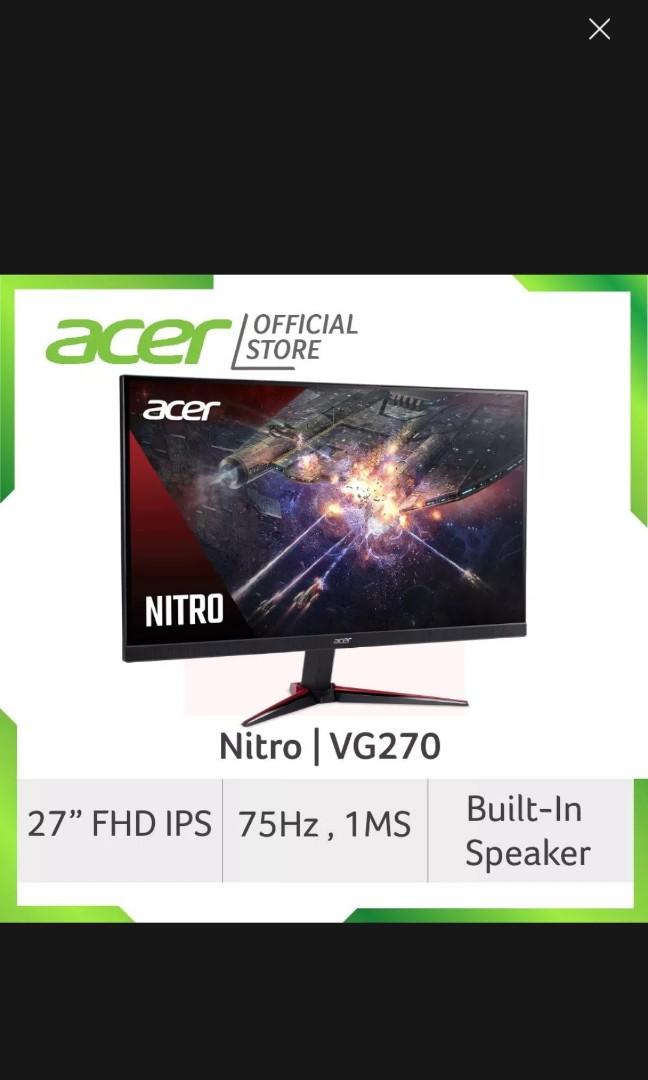 Acer Nitro VG270 Monitor, Computers 