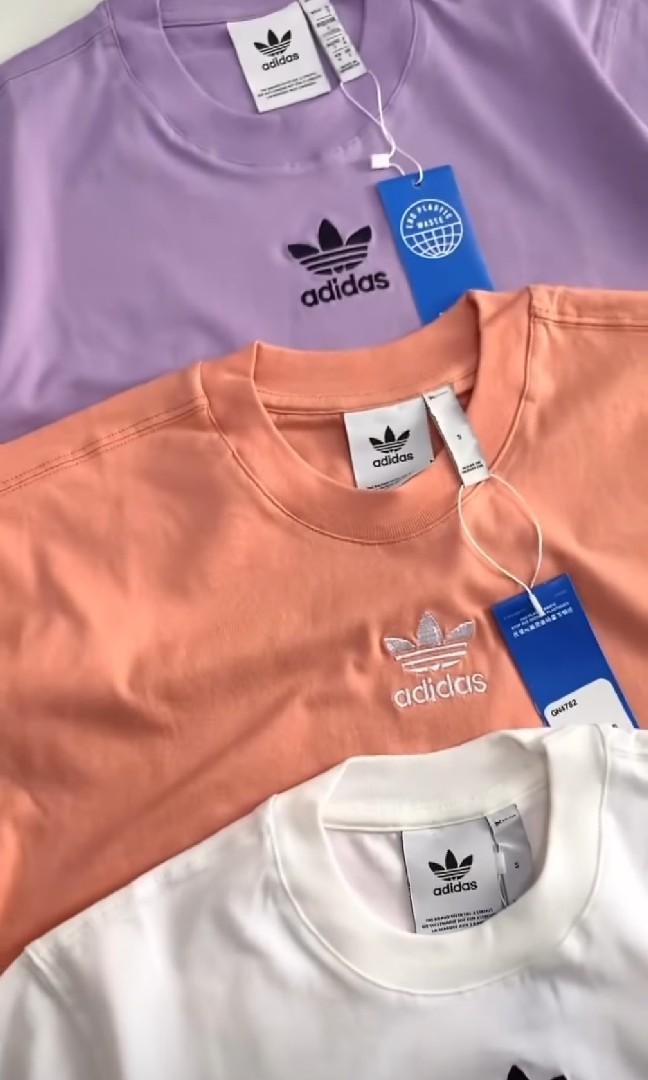 Adidas esensial tee, Fesyen Wanita, Pakaian Wanita, Atasan di Carousell