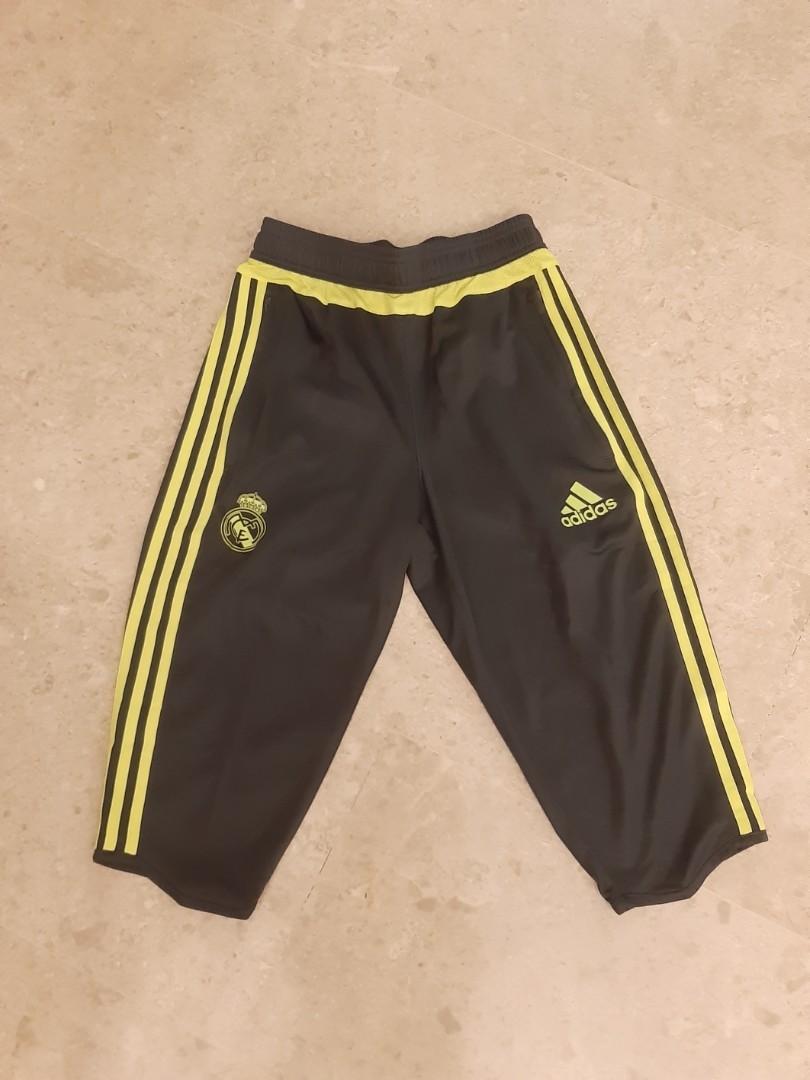 Reduced fm $69! Brand New Real Madrid FC Adidas Football Shorts, XS (Category: Activewear) located in Singapore. Submitted by shopaholic.angel (Listing ID 1176175338, Image 1). Description: - Waist 30 cm - Inseam 38 cm - 2 side pockets with zip - Delivery : Normal at $1.50, with tracking at $3.20.