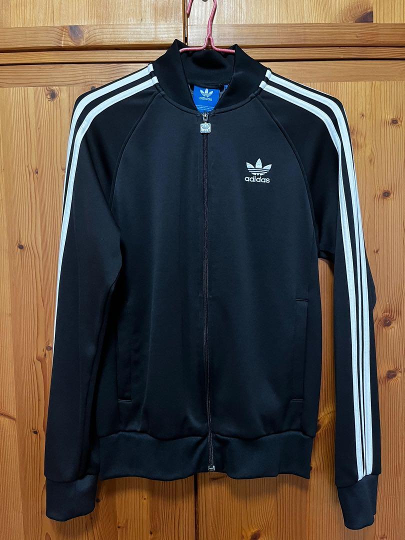 Adidas originals three best sale stripe track jacket