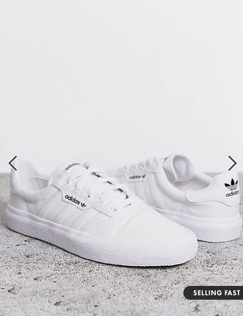 Adidas Originals 3MC Trainers in Triple White Women s UK 5 US