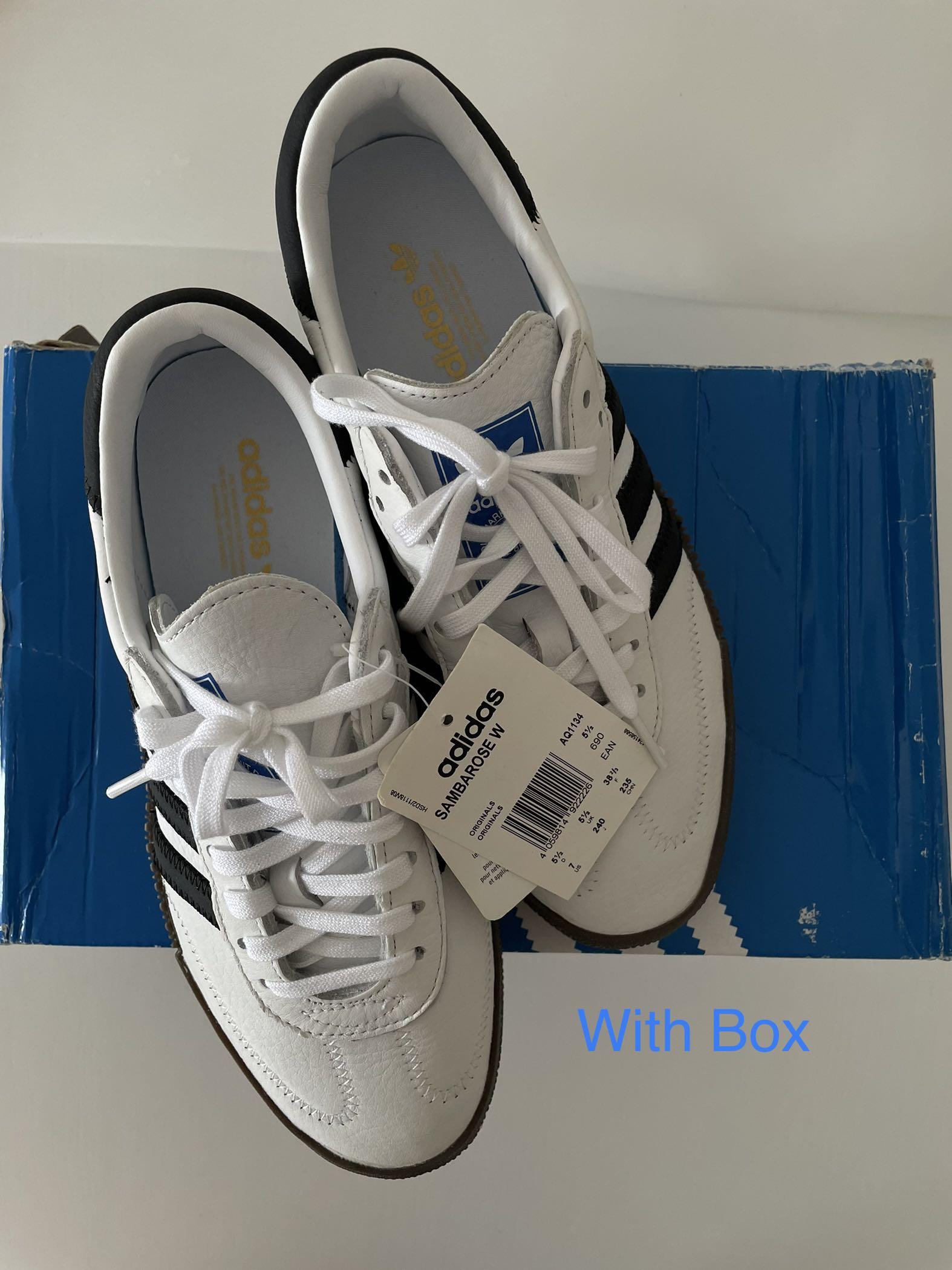 Sold adidas SAMBAROSE white Sneaker AQ1134, Women's Fashion, Footwear, Shoe on