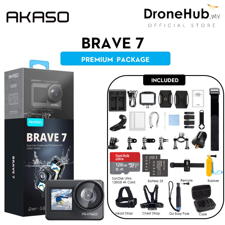 AKASO BRAVE 7 Premium Package Akaso Warranty