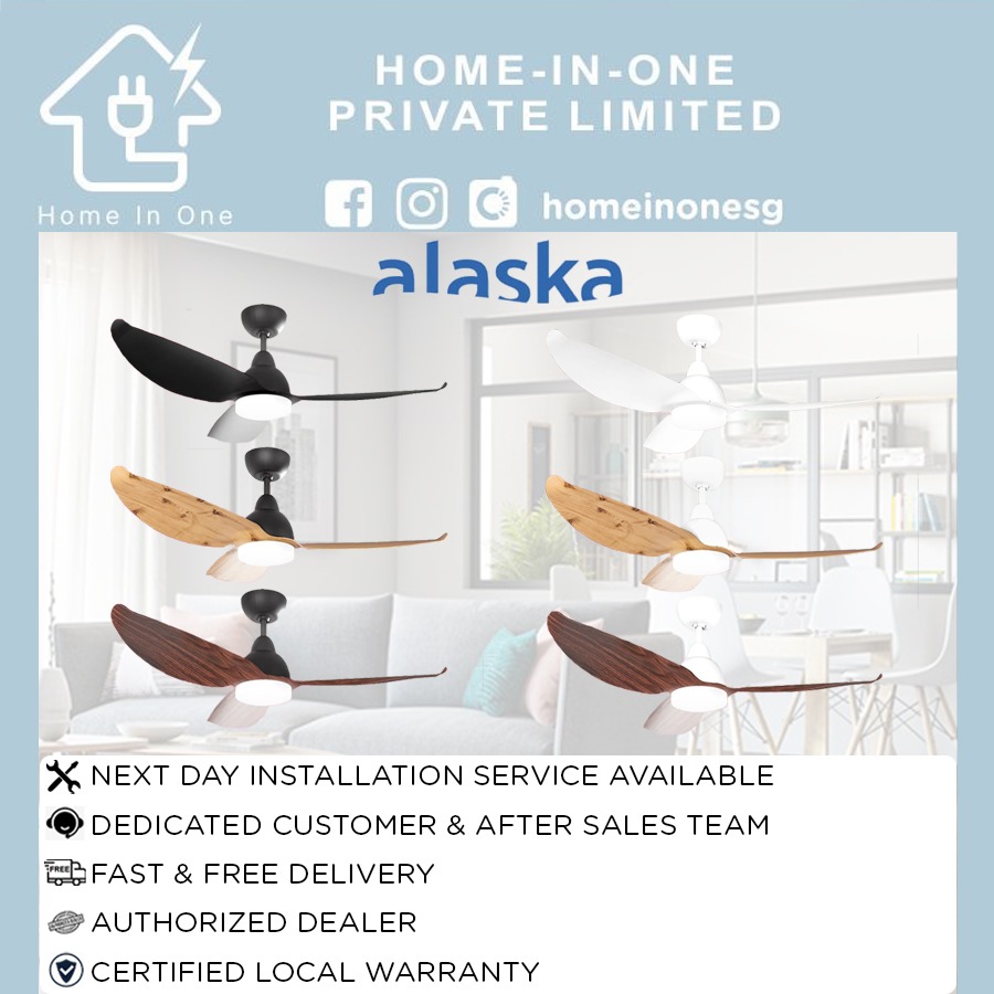 ALASKA PEARL III DC MOTOR + REMOTE CONTROL + 20W LED PANEL, Furniture ...