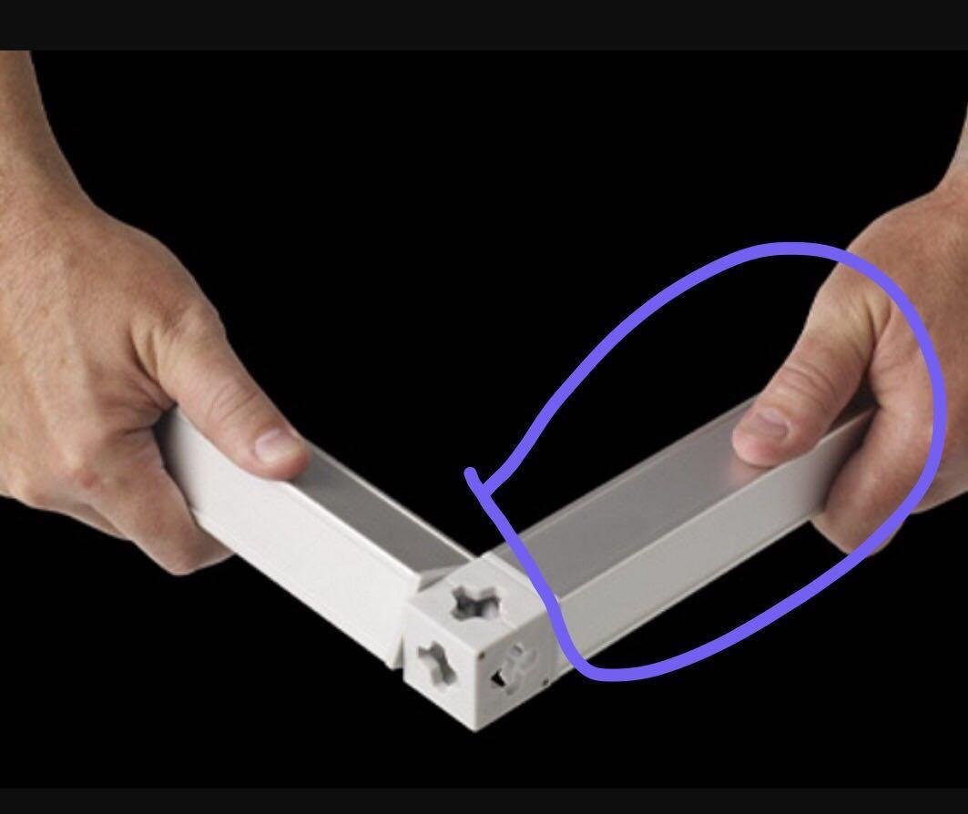 ALUMINUM PROFILE 1 (Category: Construction & Building Materials) located in Manila. Submitted by franciscojof (Listing ID 1171404714, Image 2). Description: Selling: ALUMINUM PROFILE Size: 3cm x 3cm x 4m Accessories: Plastic Connector = P180/pair Footer.