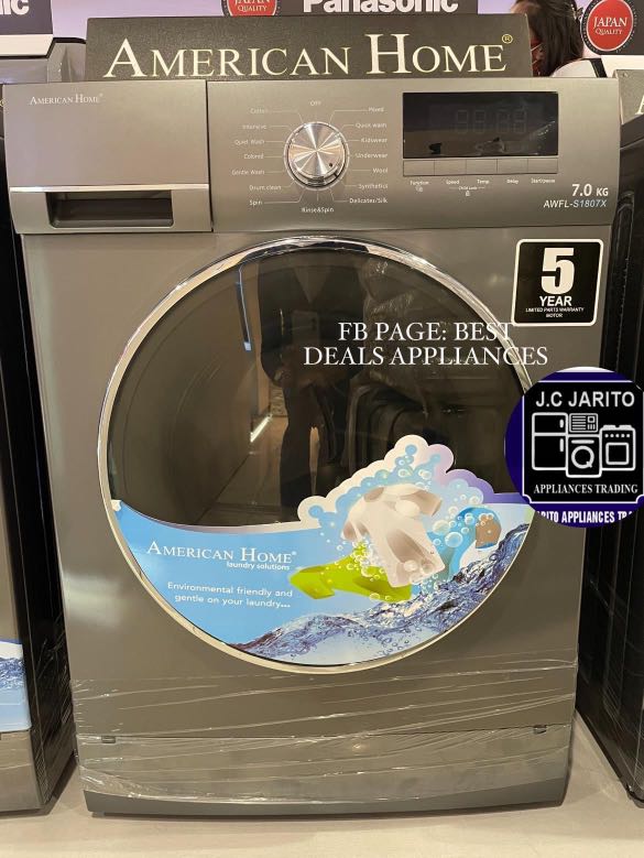 American home front load washing machine sale