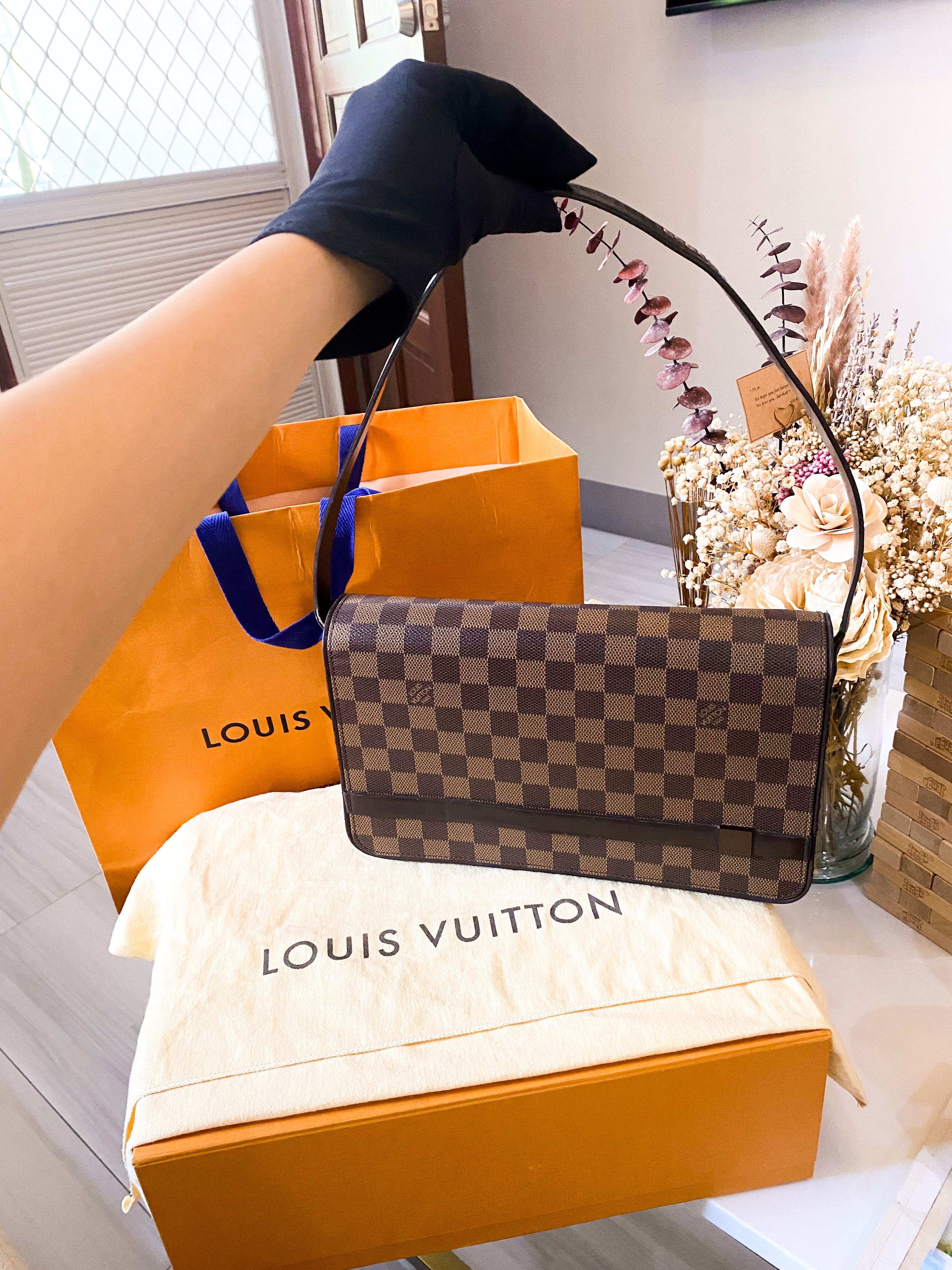 Louis Vuitton Damier Ebene Canvas Tribeca Long Bag Louis Vuitton
